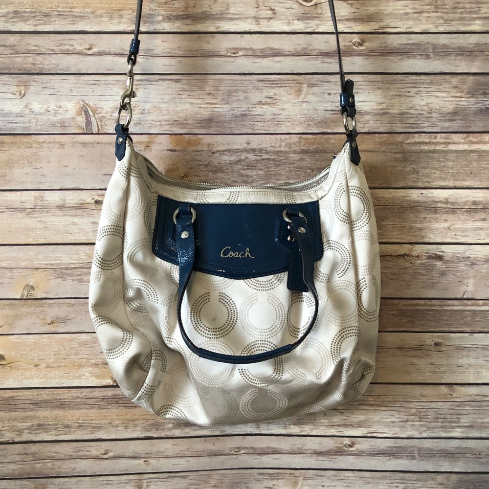 Coach Ashley Dotted OP Art Handbag